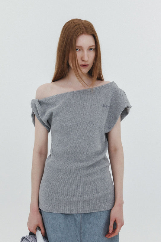 TWISTED ASYMMETRIC T - DEEP GREY
