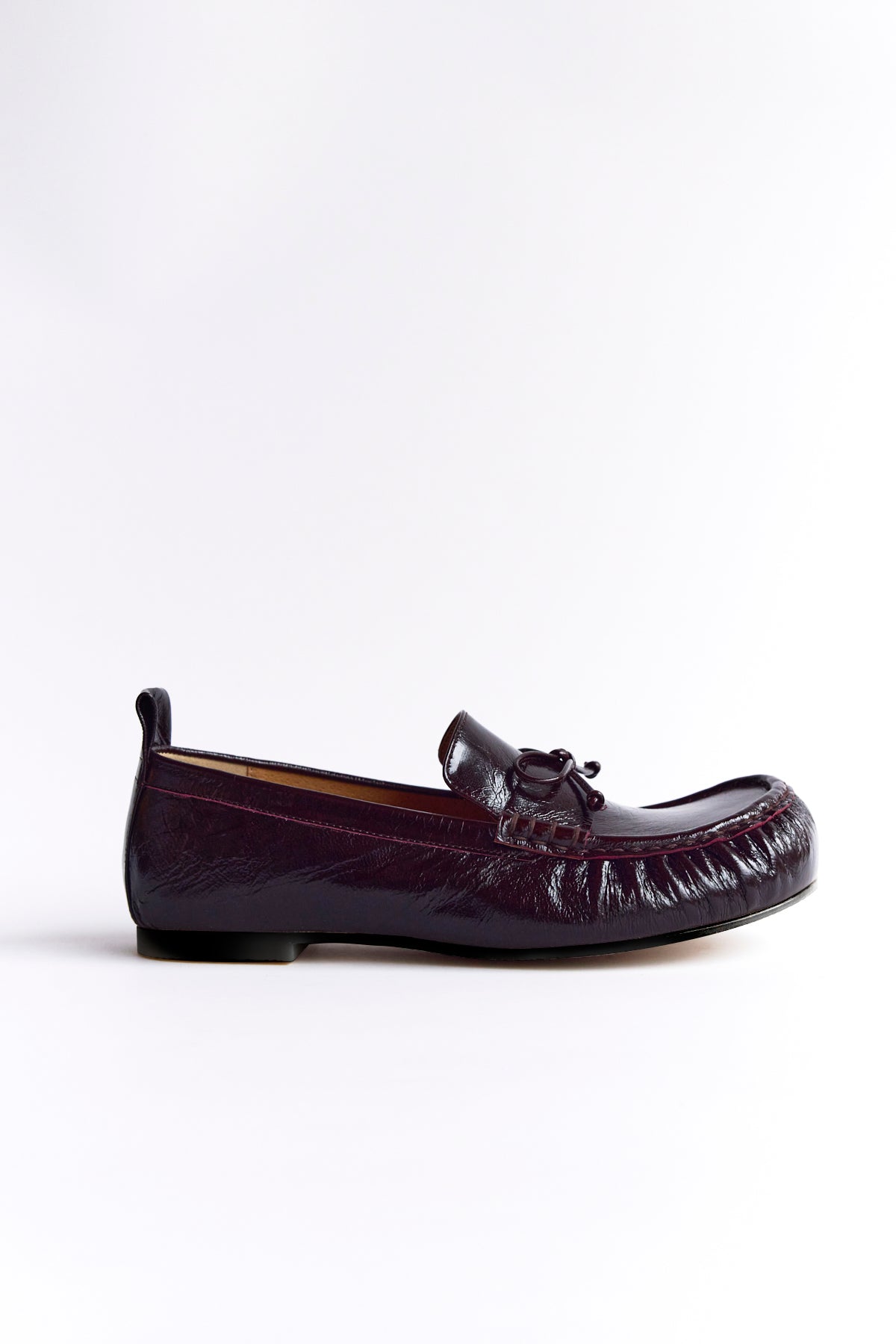 WRINKLED LOAFER TOE - BURGUNDY