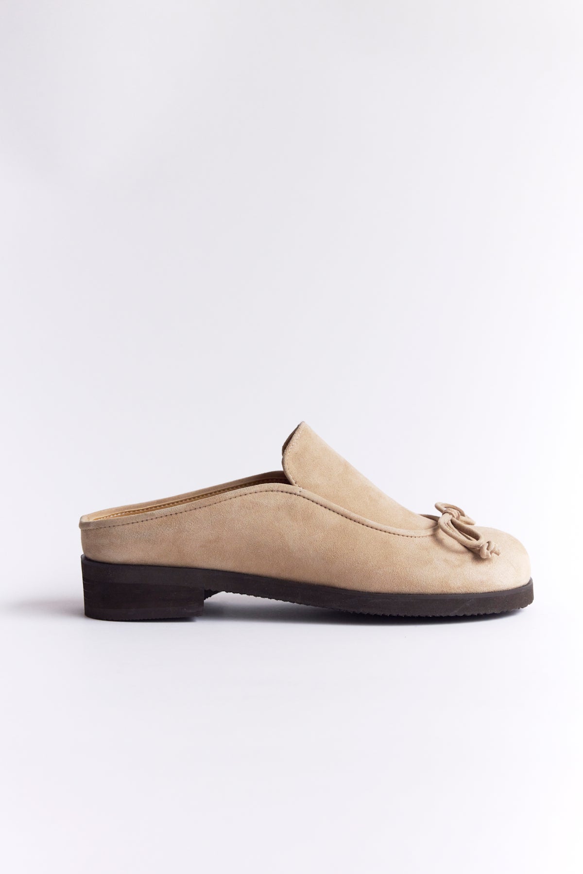 DUMPLING RIBBON MULE - DEEP BEIGE