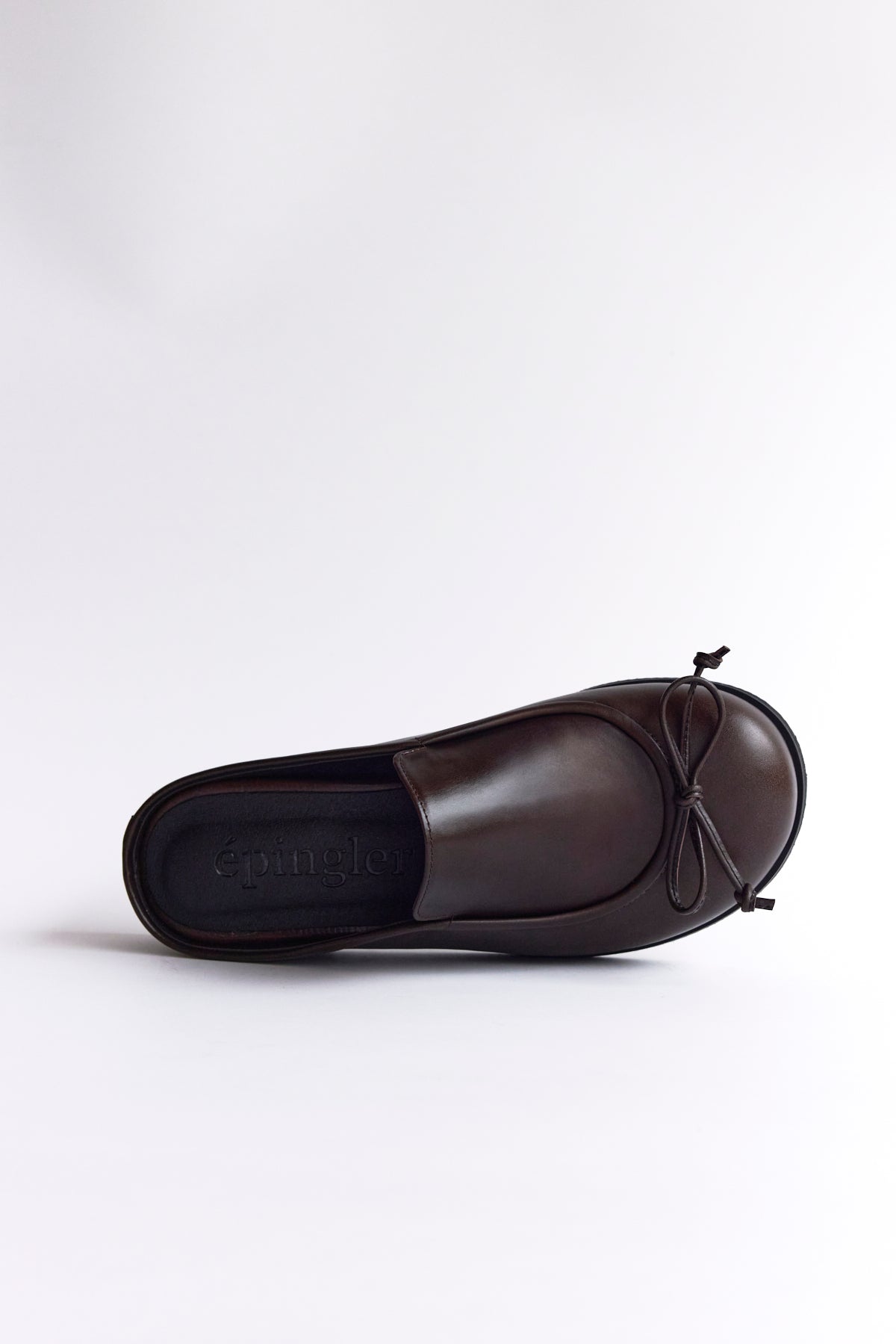 DUMPLING RIBBON MULE - BROWN