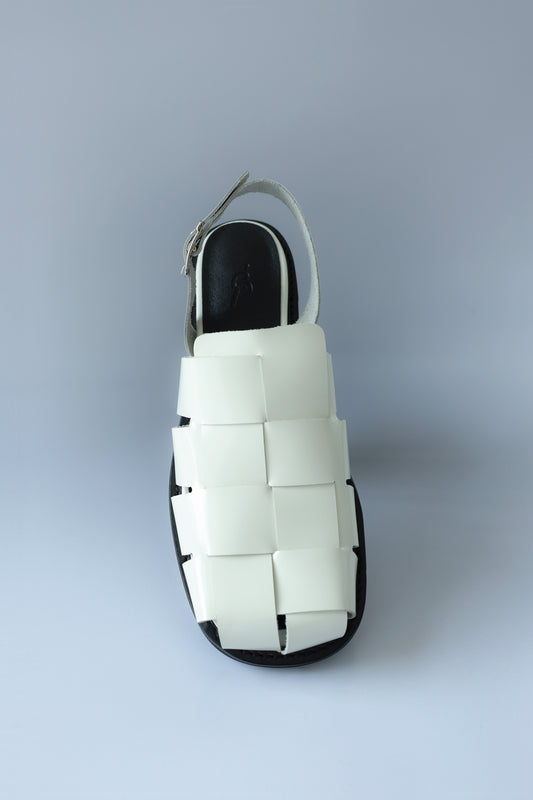 CUBE SANDAL - IVORY